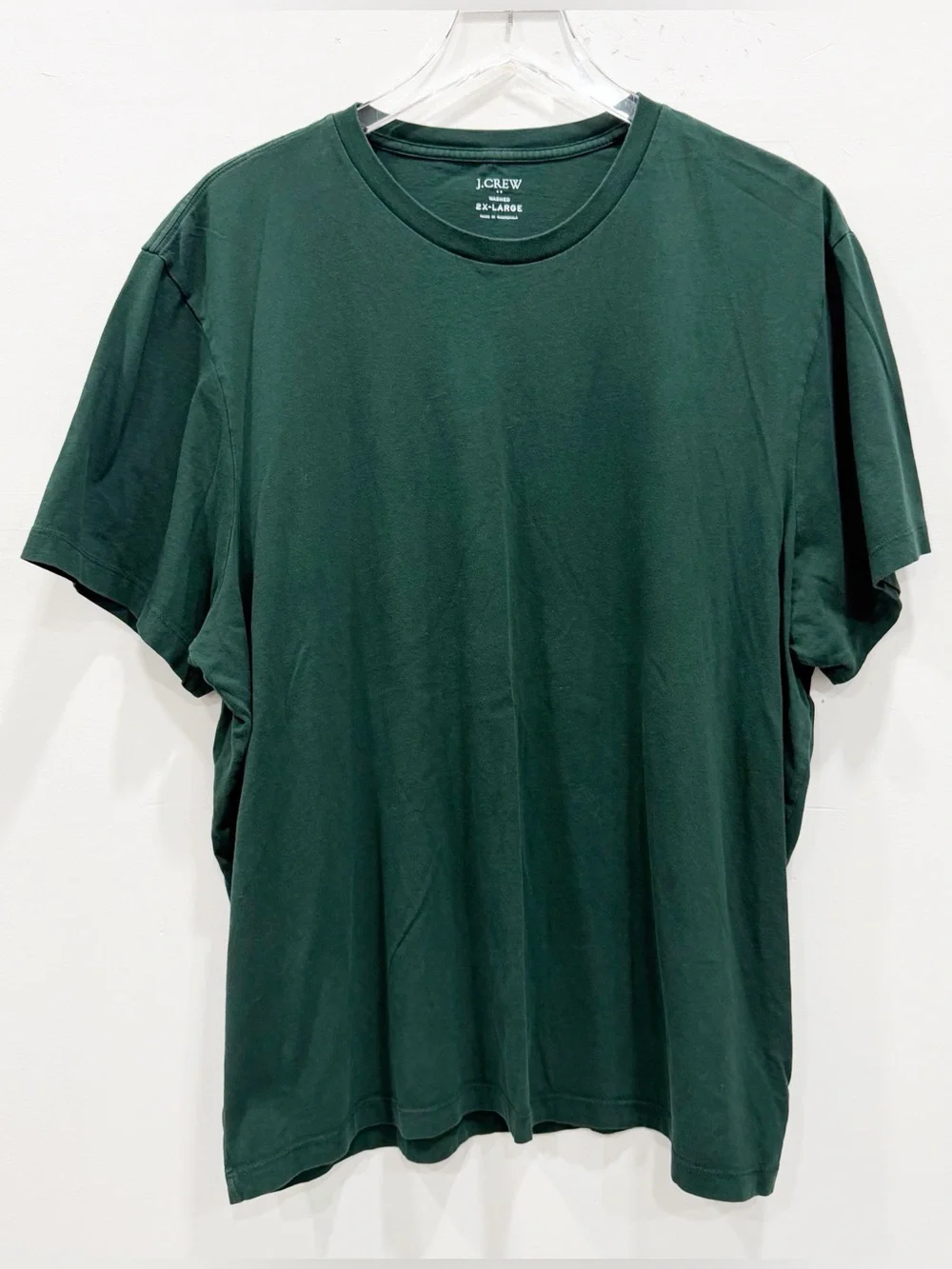 J. Crew Men’s Cotton Washed Jersy Tee Short Sleeve Green 2XL
